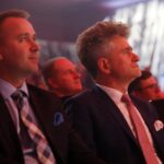 Gala konkursu Orlen dla Straży Pożarnej w Targach Kielce. Na zdjęciu (od lewej): poseł Michał Cieślak i senator Krzysztof Słoń / Marzena Mąkosa / Radio Kielce