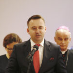 Spotkanie opłatkowe parlamentarzystów i dziennikarzy u wojewody świętokrzyskiego Agaty Wojtyszek. Michał Cieślak, poseł Porozumienia / Jarosław Kubalski / Radio Kielce