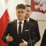 Spotkanie opłatkowe parlamentarzystów i dziennikarzy u wojewody świętokrzyskiego Agaty Wojtyszek. Krzysztof Słoń, senator PiS, Agata Wojtyszek, wojewoda świętokrzyski / Jarosław Kubalski / Radio Kielce