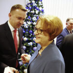 Spotkanie opłatkowe parlamentarzystów i dziennikarzy u wojewody świętokrzyskiego Agaty Wojtyszek / Jarosław Kubalski / Radio Kielce