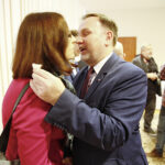 Spotkanie opłatkowe parlamentarzystów i dziennikarzy u wojewody świętokrzyskiego Agaty Wojtyszek / Jarosław Kubalski / Radio Kielce