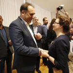 Spotkanie opłatkowe parlamentarzystów i dziennikarzy u wojewody świętokrzyskiego Agaty Wojtyszek / Jarosław Kubalski / Radio Kielce