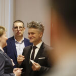 Spotkanie opłatkowe parlamentarzystów i dziennikarzy u wojewody świętokrzyskiego Agaty Wojtyszek / Jarosław Kubalski / Radio Kielce