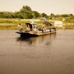 01.08.2017 Opatowiec. Prom na Wiśle. / Jarosław Kubalski / Radio Kielce