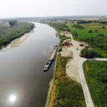09.08.2017 Nowy Korczyn. Wisła. Kopalnia piasku. / Jarosław Kubalski / Radio Kielce