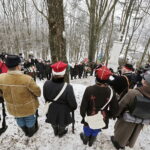21.01.2018 Kielce. 155 rocznica wybuchu Powstania Styczniowego. Uroczystości pod Krzyżem Powstańczym na Karczówce / Jarosław Kubalski / Radio Kielce