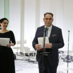 02.03.2018 Radio Kielce. Otwarcie Radia po remoncie. Magdalena Sitek i prezes Radia Kielce Janusz Knap / Jarosław Kubalski / Radio Kielce