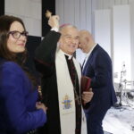 02.03.2018 Radio Kielce. Otwarcie Radia po remoncie. Biskup Marian Florczyk / Jarosław Kubalski / Radio Kielce