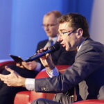 06.03.2018 Kielce. Targi Kielce. Marc Lemaitre, Dyrektor Generalny do spraw Polityki Regionalnej i Miejskiej w Komisji Europejskiej podczas dyskusji o przyszłości unijnego budżetu / Jarosław Kubalski / Radio Kielce