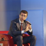 06.03.2018 Kielce. Targi Kielce. Marc Lemaitre, Dyrektor Generalny do spraw Polityki Regionalnej i Miejskiej w Komisji Europejskiej podczas dyskusji o przyszłości unijnego budżetu / Jarosław Kubalski / Radio Kielce