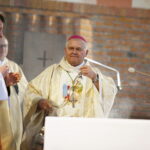 01.05.2018 Kielce. Uroczystości 1 Maja. Święto Pracy. Msza w kościele świętego Józefa Robotnika. Biskup Piotr Skucha / Jarosław Kubalski / Radio Kielce