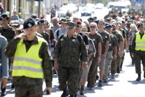 12.08.2018 Kielce. 38. Marsz Szlakiem I Kompanii Kadrowej / Jarosław Kubalski / Radio Kielce