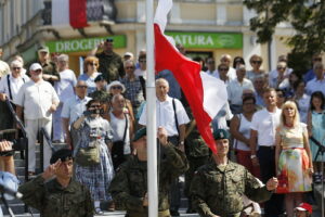 12.08.2018 Kielce. 38. Marsz Szlakiem I Kompanii Kadrowej / Jarosław Kubalski / Radio Kielce