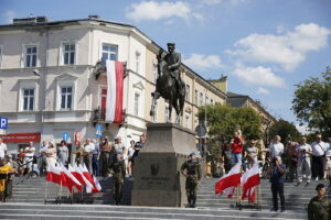 12.08.2018 Kielce. 38. Marsz Szlakiem I Kompanii Kadrowej / Jarosław Kubalski / Radio Kielce