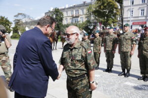 12.08.2018 Kielce. 38. Marsz Szlakiem I Kompanii Kadrowej / Jarosław Kubalski / Radio Kielce