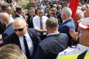 19.08.2018 Sandomierz. Wizyta premiera Mateusza Morawieckiego / Jarosław Kubalski / Radio Kielce