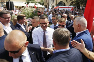 19.08.2018 Sandomierz. Wizyta premiera Mateusza Morawieckiego / Jarosław Kubalski / Radio Kielce