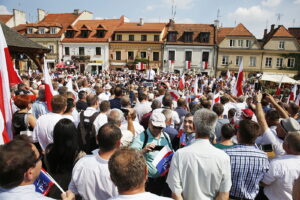 19.08.2018 Sandomierz. Wizyta premiera Mateusza Morawieckiego / Jarosław Kubalski / Radio Kielce