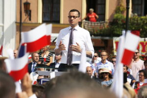 19.08.2018 Sandomierz. Wizyta premiera Mateusza Morawieckiego / Jarosław Kubalski / Radio Kielce