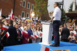 19.08.2018 Sandomierz. Wizyta premiera Mateusza Morawieckiego / Jarosław Kubalski / Radio Kielce