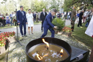 01.09.2018 Kielce. Uroczystości przy grobie prezydenta Stefana Artwińskiego z okazji 79. rocznicy wybuchu II wojny światowej / Jarosław Kubalski / Radio Kielce