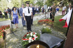 01.09.2018 Kielce. Uroczystości przy grobie prezydenta Stefana Artwińskiego z okazji 79. rocznicy wybuchu II wojny światowej / Jarosław Kubalski / Radio Kielce