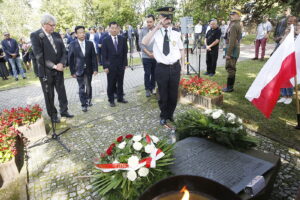 01.09.2018 Kielce. Uroczystości przy grobie prezydenta Stefana Artwińskiego z okazji 79. rocznicy wybuchu II wojny światowej / Jarosław Kubalski / Radio Kielce