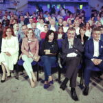 07.09.2018 Kielce. Festiwal Muzyki Tanecznej. W pierwszym rzędzie. Wojewoda Agata Wojtyszek, poseł Anna Krupka, prezydent Wojciech Lubawski i senator Krzysztof Słoń / Jarosław Kubalski / Radio Kielce