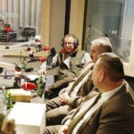 13.12.2018 Radio Kielce. "Choinka pod choinkę". Finał dnia czwartego. Studio odwiedzili leśnicy wraz z prezentami: Roman Wróblewski, Zbigniew Dąbrowski, Piotr Fitas, Dawid Żak i łowczy Jarosław Mikołajczyk / Jarosław Kubalski / Radio Kielce