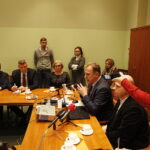 18.12.2018 Kielce. Konferencja w urzędzie miasta dotycząca lokalizacji nowej siedziby Narodowego Funduszu Zdrowia / Jarosław Kubalski / Radio Kielce