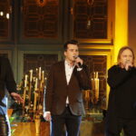 19.12.2018 Kielce. Koncert zorganizowany przez TVP3 Kielce„Niepodległa – świętokrzyski marsz do wolności”. Mateusz Ziółko, Krzysztof Iwaneczko i Marek Piekarczyk / Jarosław Kubalski / Radio Kielce