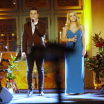 19.12.2018 Kielce. Koncert zorganizowany przez TVP3 Kielce„Niepodległa – świętokrzyski marsz do wolności”. Krzysztof Iwaneczko i Małgorzata Szarek / Jarosław Kubalski / Radio Kielce