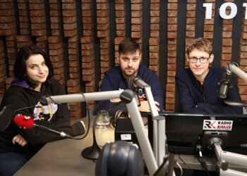 19.12.2018 Radio Kielce. Pokolenie M  Anna Krawiec, Marek Picheta i Mateusz Kaczmarczyk / Jarosław Kubalski / Radio Kielce