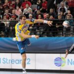 Mecz Vardar Skopje - PGE Vive. Krzysztof Lijewski / Krzysztof Bujnowicz / Radio Kielce