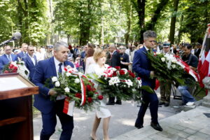 Obchody 227. rocznicy uchwalenia Konstytucji 3 Maja w parku im. Stanisława Staszica / Marzena Mąkosa / Radio Kielce