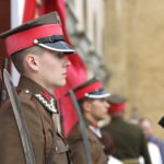 Odsłonięcie tablicy poświęconej żołnierzom 13. Pułku Ułanów Wileńskich na murach Wojewódzkiego Domu Kultury / Marzena Mąkosa / Radio Kielce