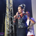 Koncertowe lato z Radiem Kielce. Koncert Edyty Strzyckiej w Parku Miejskim im. Stanisława Staszica w Kielcach . Na zdjęciu: Edyta Strzycka / Marzena Mąkosa / Radio Kielce