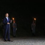 Uroczystości przy Kopcu Niepodległości. Przemawia Andrzej Duda - prezydent Rzeczypospolitej Polskiej  / Marzena Mąkosa / Radio Kielce