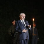 Uroczystości przy Kopcu Niepodległości. Na zdjęciu: Jacek Majchrowski - prezydent Miasta Krakowa  / Marzena Mąkosa / Radio Kielce