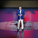 Mistrzostwa Świata w Piłce Ręcznej Kobiet do lat 18 w Kielcach. Prezydent Kielc Wojciech Lubawski / Marzena Mąkosa / Radio Kielce