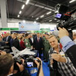 Międzynarodowy Salon Przemysłu Obronnego, Wizyta prezydenta RP, Andrzeja Dudy w Targach Kielce / Marzena Mąkosa / Radio Kielce