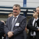 Spotkanie prezydenta RP, Andrzeja Dudy z parlamentarzystami i dziennikarzami w Targach Kielce. Na zdjęciu: Wojciech Lubawski - prezydent Kielc / Marzena Mąkosa / Radio Kielce