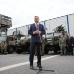 Spotkanie prezydenta RP, Andrzeja Dudy z parlamentarzystami i dziennikarzami w Targach Kielce. Na zdjęciu: Andrzej Duda - prezydent RP / Marzena Mąkosa / Radio Kielce