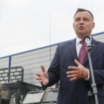 Spotkanie prezydenta RP, Andrzeja Dudy z parlamentarzystami i dziennikarzami w Targach Kielce. Na zdjęciu: Andrzej Duda - prezydent RP / Marzena Mąkosa / Radio Kielce