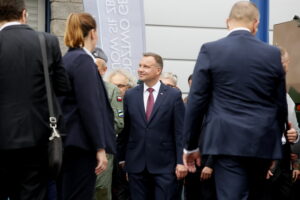 Spotkanie prezydenta RP, Andrzeja Dudy z parlamentarzystami i dziennikarzami w Targach Kielce. Na zdjęciu: Andrzej Duda - prezydent RP / Marzena Mąkosa / Radio Kielce