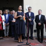 Promocja książki Edwarda Kusztala. Przemawia Magdalena Kusztal - córka artysty, dyrektor Kieleckiego Centrum Kultury / Marzena Mąkosa / Radio Kielce