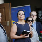 Promocja książki Edwarda Kusztala. Na zdjęciu Magdalena Kusztal - córka artysty, dyrektor Kieleckiego Centrum Kultury / Marzena Mąkosa / Radio Kielce