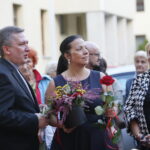 Promocja książki Edwarda Kusztala. Na zdjęciu druga od lewej Magdalena Kusztal - córka artysty, dyrektor Kieleckiego Centrum Kultury / Marzena Mąkosa / Radio Kielce