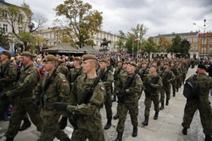 Przysięga żołnierzy Wojsk Obrony Terytorialnej / Marzena Mąkosa / Radio Kielce