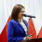 Konferencja w urzędzie wojewódzkim. Na zdjęciu: Agata  Wojtyszek - wojewoda świętokrzyski  / Marzena Mąkosa / Radio Kielce